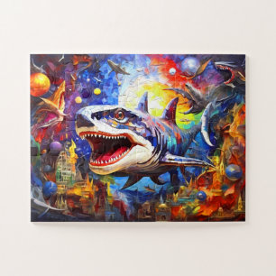 Dinosaurusmozaïek Abstract Legpuzzel