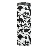 Dinosauruspatroon 01 b. Blue BG Thermosbeker (Achterkant)