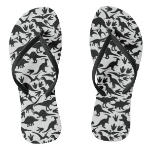 Dinosauruspatroon 01 b. White BG Teenslippers