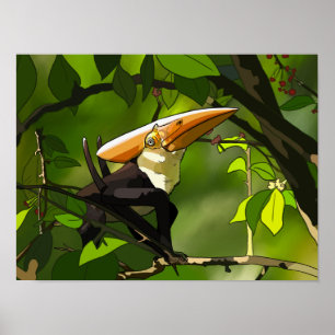 Dinosaurusposter - Thalassodromeus Toekan Poster