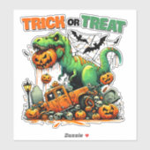 DINOSAURUSPUNS, TRUC OF BEHANDELT DINO STICKER (Vel)