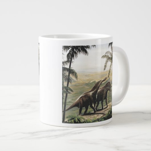  dinosaurussen, Amargasaurus met palmbomen Jumbo Mok (Voorkant rechts)