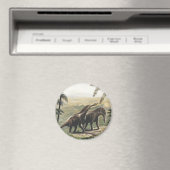  dinosaurussen, Amargasaurus met palmbomen Magneet (Insitu (Vaatwasser))