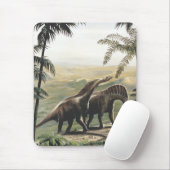 dinosaurussen, Amargasaurus met palmbomen Muismat (Met muis)