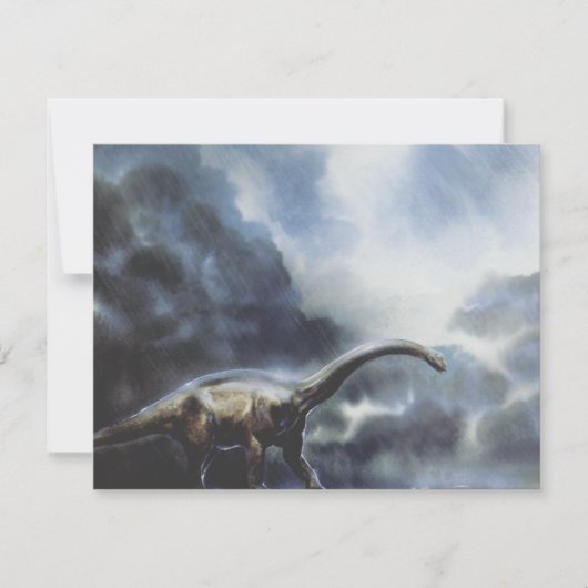 dinosaurussen, Barapasaurus Birthday Party Kaart (Voorkant)