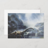 dinosaurussen, Barapasaurus met Storm wolken (Voorkant / Achterkant)