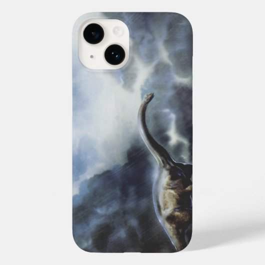 dinosaurussen, Barapasaurus met Storm wolken Case-Mate iPhone Case (Achterkant)