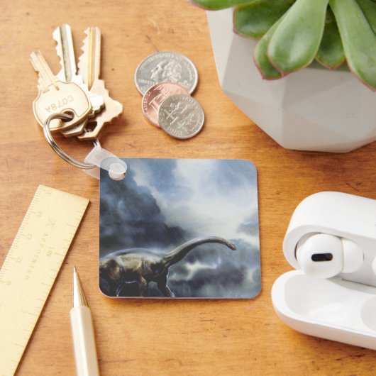  dinosaurussen, Barapasaurus met Storm wolken Sleutelhanger (Bureau)