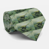 dinosaurussen, Brachiosaurus die zwemmen in de oc Stropdas (Opgerold)