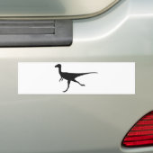 dinosaurussen bumpersticker (Op auto)
