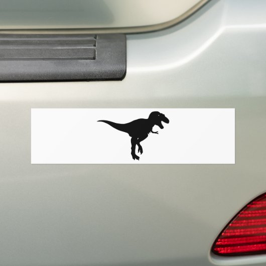 dinosaurussen bumpersticker (Op auto)