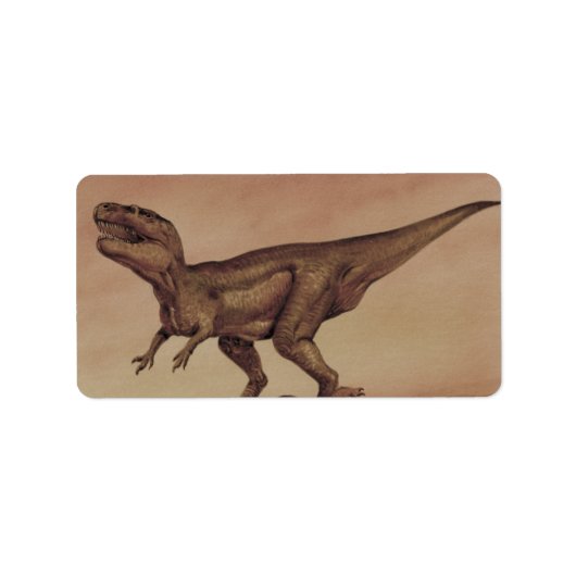  dinosaurussen, Carnivore Giganotosaurus Etiket (Voorkant)