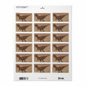  dinosaurussen, Carnivore Giganotosaurus Etiket (Full Sheet)