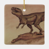  dinosaurussen, Carnivore Giganotosaurus Keramisch Ornament (Achterkant)