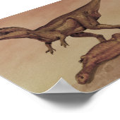  dinosaurussen, Carnivore Giganotosaurus Poster (Hoek)