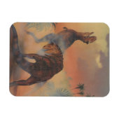 dinosaurussen, Carnotaurus Roaring in Oerwoud Magneet (Horizontaal)