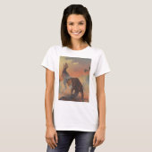dinosaurussen, Carnotaurus Roaring in Oerwoud T-shirt (Voorkant volledig)