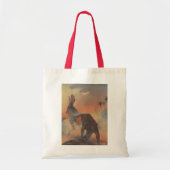 dinosaurussen, Carnotaurus Roaring in Oerwoud Tote Bag (Voorkant)