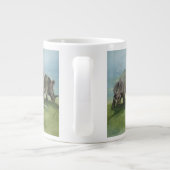 dinosaurussen, Centrosaurus Grazing in de weide Extra Grote Mok (Achterkant)