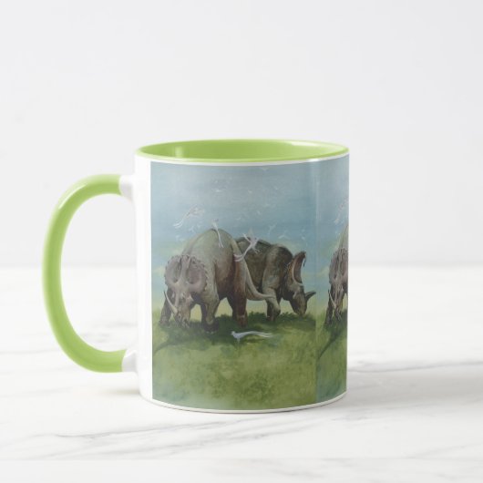 dinosaurussen, Centrosaurus Grazing in de weide Mok (Links)