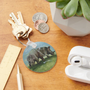 dinosaurussen, Centrosaurus Grazing in de weide Sleutelhanger