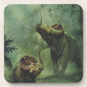  dinosaurussen, Centrosaurus in het Oerwoud Bier Onderzetter (Voorkant)