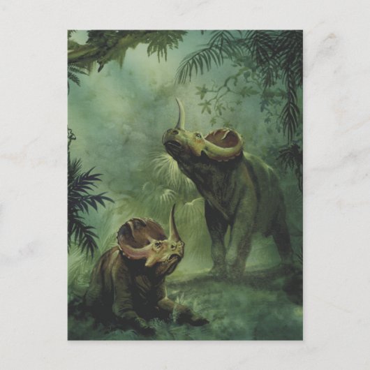 dinosaurussen, Centrosaurus in het Oerwoud Briefkaart (Voorkant)