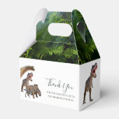 Dinosaurussen Dank u thema Favor Box Bedankdoosjes (Voorkant Zijde)