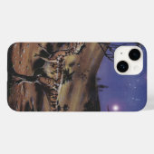 dinosaurussen, Dilophosaurus op een Sterrennacht Case-Mate iPhone Case (Achterkant (horizontaal))