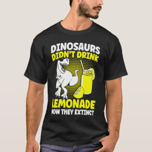 Dinosaurussen Drink niet Lemonade Lemon Juice Lemo T-shirt