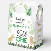 Dinosaurussen Eerste Verjaardag Feest Wild One Bedankdoosjes (Geopend)