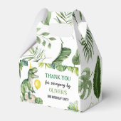 Dinosaurussen Eerste Verjaardagsfeestje Favor Box Bedankdoosjes (Achterkant)