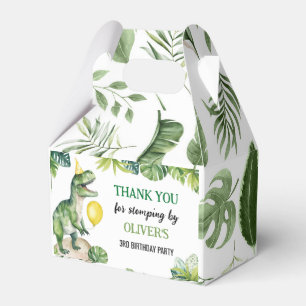 Dinosaurussen Eerste Verjaardagsfeestje Favor Box Bedankdoosjes