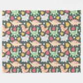 Dinosaurussen. Fleece Blanket (Voorkant (Horizontaal))