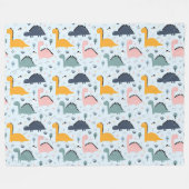 Dinosaurussen. Fleece Blanket (Voorkant (Horizontaal))