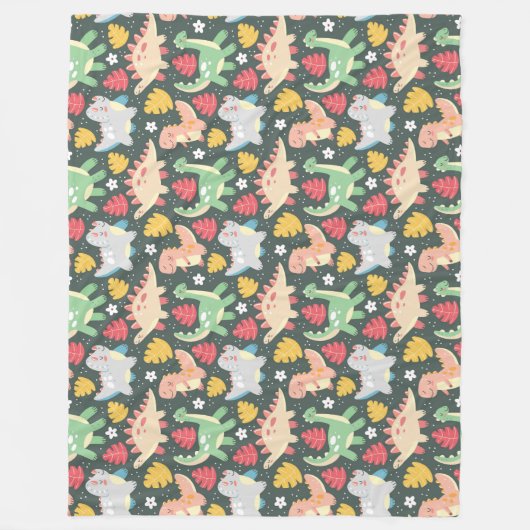 Dinosaurussen. Fleece Blanket Deken (Voorkant)