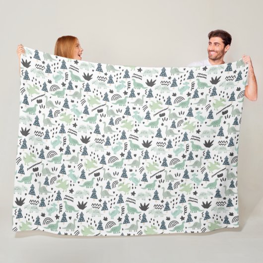 Dinosaurussen. Fleece Blanket Deken (In situ)