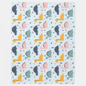 Dinosaurussen. Fleece Blanket Deken (Voorkant)