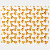 Dinosaurussen. Fleece Blanket Deken (Voorkant (Horizontaal))
