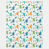 Dinosaurussen. Fleece Deken (Voorkant)