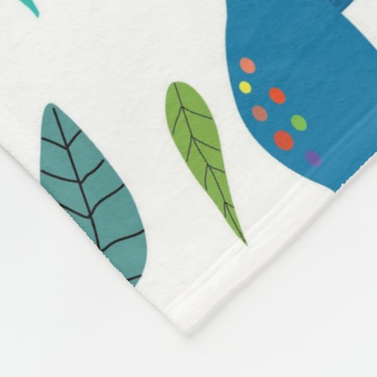 Dinosaurussen. Fleece Deken (Hoek)