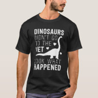 Dinosaurussen gingen niet naar de dierenarts, grap