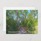 dinosaurussen in de Bossen - Elberta AL Briefkaart (Voorkant / Achterkant)
