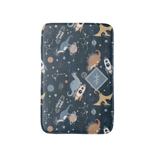 Dinosaurussen in de Kinder ruimte van het ruimtepa Badmat (Voorkant Verticaal)