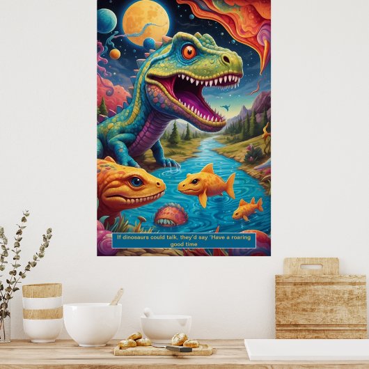 Dinosaurussen in de ruimte: Avontuur Collectie Pos Poster (Keuken)