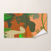 Dinosaurussen in de wilde natuur bad handdoek (Handdoek)
