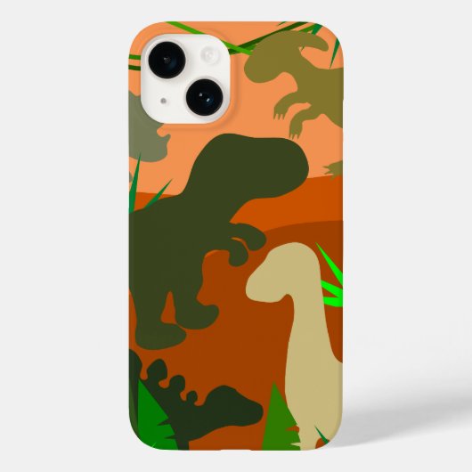 Dinosaurussen in de wilde natuur Case-Mate iPhone case (Achterkant)