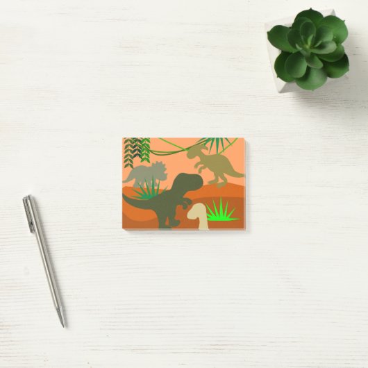 Dinosaurussen in de Wilde Post-it Notes (Kantoor)