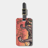 Dinosaurussen in Dusk Bagagelabel (Voorkant verticaal)