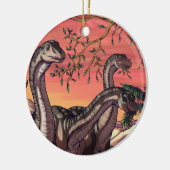 Dinosaurussen in Dusk Keramisch Ornament (Links)